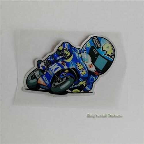 Motorsport Noriyuki Haga 41 Stickers Reflective Motorcycle Helmet Sticker Vinyl Car Motocross Racing Superbike