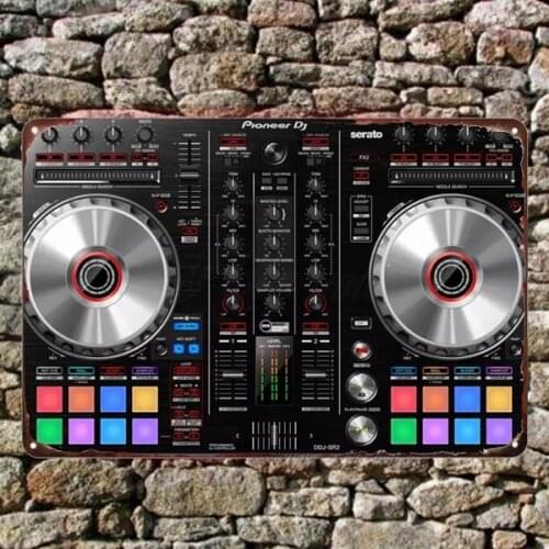 Pioneer DJ Controller DDJ-SR2 Metal Tin Sign Metal Wall Painting