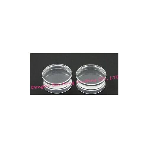 Transparent flesh tunnel ear plugs 2pcs/lot 8 20mm 22mm 24mm26 28 30 Punk Fashion Ear Piercing Body jewelry Retail
