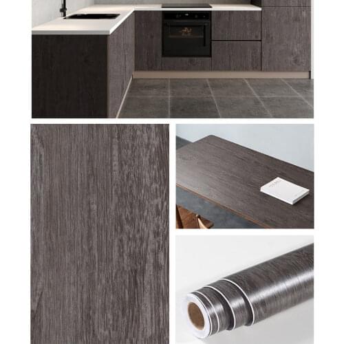 Wood Pattern Decorative Sticky Paper Decal DIY Self Adhesive Waterproof Wall Sticker Furnitures Door Home Improvement Wallpapers