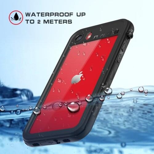 Shellbox Ip68 Waterproof Case For Iphone Se 2020 Series Diving Underwater 7ft Shockproof Dropproof Cover For Iphone 7/8 Tpu+pc