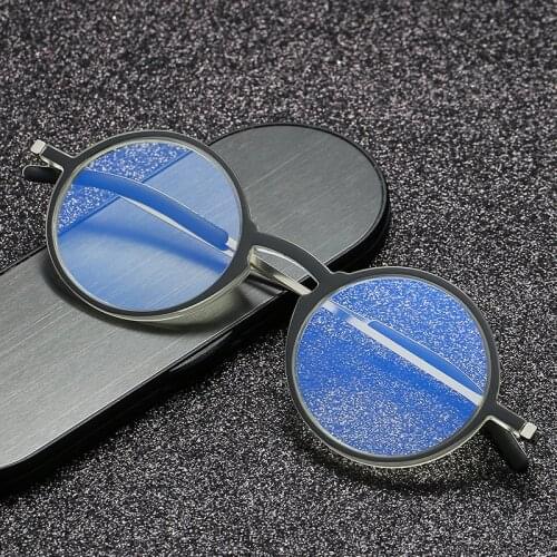 Ultra Thin and light,Blue Light Blocking,Portable TR90 reading glasses with Slim cases