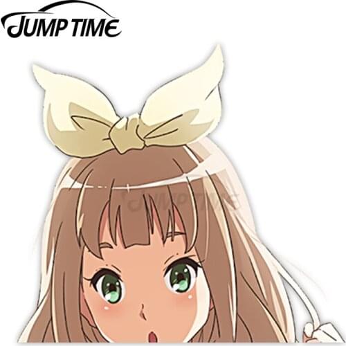 Jump Time Anime Hibike! Euphonium Yoshikawa Yuuko 1 7.9 Bumper Window Helmet Vinyl Decal Peeker Car Stickers