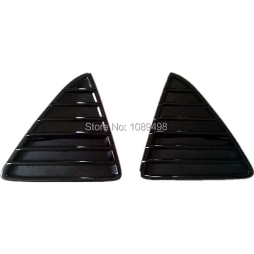 1 Pair/2 Pcs RH and LH piano baking painted Front Bumper lower grille grill cover insert for Ford Focus 3 III 2012-2014