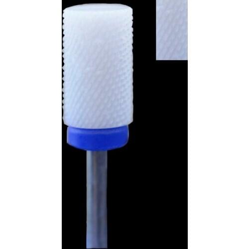 1pcs White Ceramic Nail Drill Bit - Large Barrel Bit M
