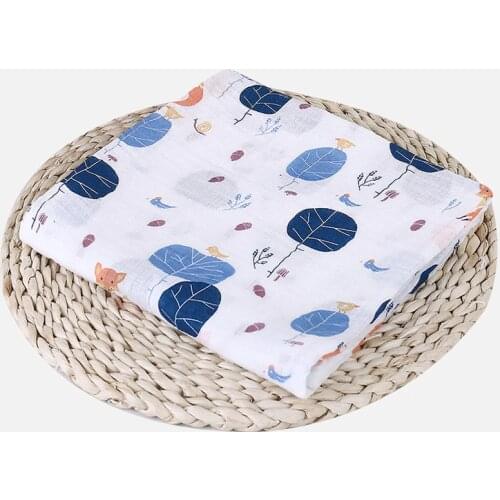 1Pc Muslin 100% Cotton Baby Swaddles Soft Newborn Blankets Bath Gauze Infant Wrap sleepsack Stroller cover Play Mat