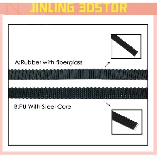 10M/lot PU with Steel Core GT2 Belt Black Color 2GT Timing Belt 10mm Width 10M a Pack for 3d printer Free Shipping