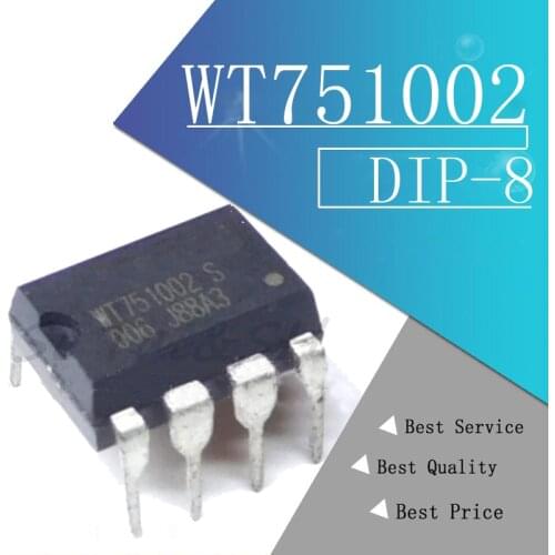 5PCS WT751002 WT751002S DIP-8 Power management chip IC