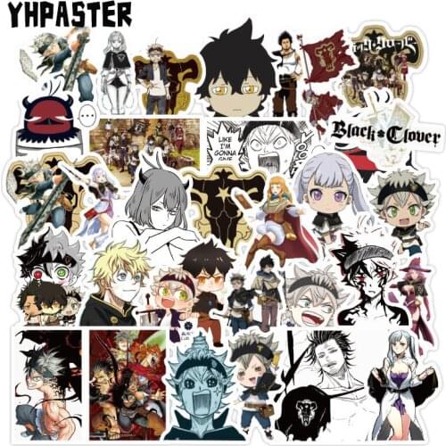 10/30/50Pcs New Anime Black Clover Quarter Knights Card Stickers For Motorcycle Laptop Skateboard Mobile Phone Guitar DIY Album