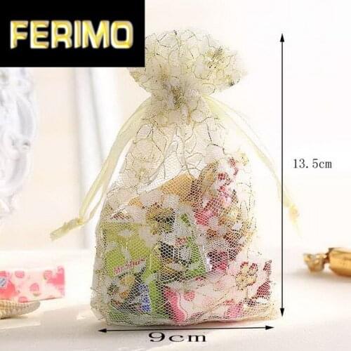 9*13.5cm Wedding Candy Bags Gift Bags Fashion Color Bags For Party 100pcs