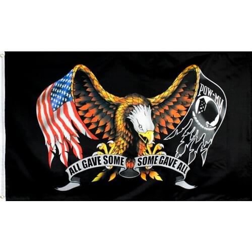 90x150cm us pow mia Eagle Flag for Decoration