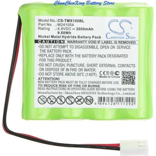 Cameron Sino 2000mAh Battery M241054 for Teleradio LE-TX-MX10, LI-TX-MD10, LI-TX-MN6