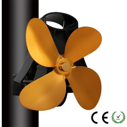YL105 Household No Electric Fan Heat Power Fireplace Fan High Temperature Heat Energy Fan Alumina Body