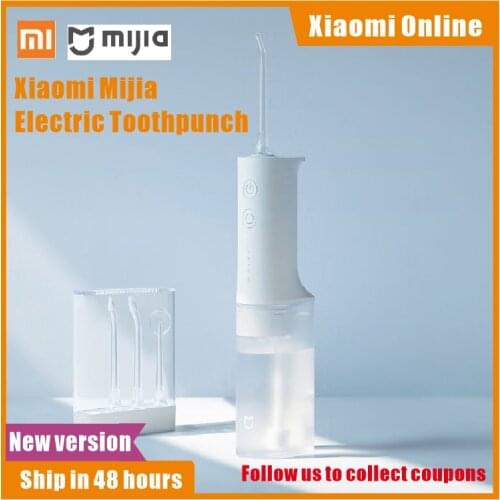 Original Xiaomi Mijia Mi Oral Irrigator Dental Flusher High Frequency Pulsed Water Flow Voltage Stabilization 4 Gear Level 200ml