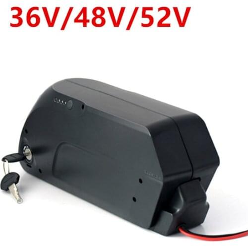 36V 48V 52V 13Ah 17ah 20ah Shark 500W 750W 1000W Down Tube e bike lithium battery with USB Port + charger