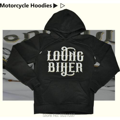 Loong Biker Motorcycle Winter Riding Hoodies Moto Bikers Daily Cycling Sports Warm Hooded Sweater Locomotive Cotton Casual Coat