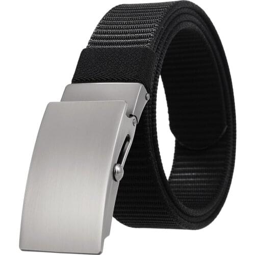 New Leisure Business Belt Nylon Woven Belt Mens Rolling Buckle Belt LY136-23550-1 Belts for Men Luxury Designer Brand