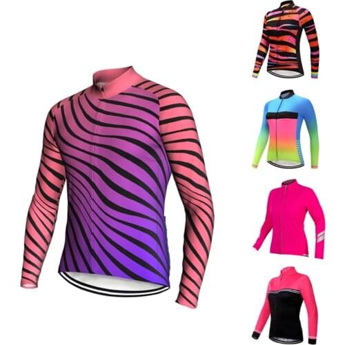 Pro Cycling Jersey 2021 Womens Breathable MTB Bike Clothes Long Sleeve Bicycle Tops Clothing Ropa Maillot Ciclismo Jacket