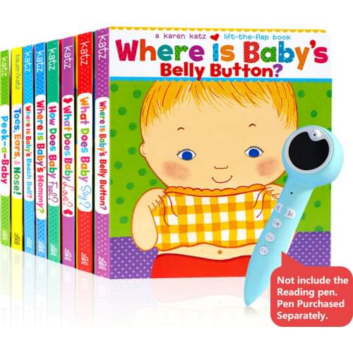 Where Is Babys Belly Button By Karen Katz Learn English Picture Story Card board Book Kids Educational Toys for Children