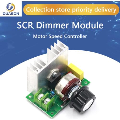 Hot AC 220V 4000W Adjustable Motor Speed Controller Electronic Volt Voltage Regulator SCR Dimmer Module