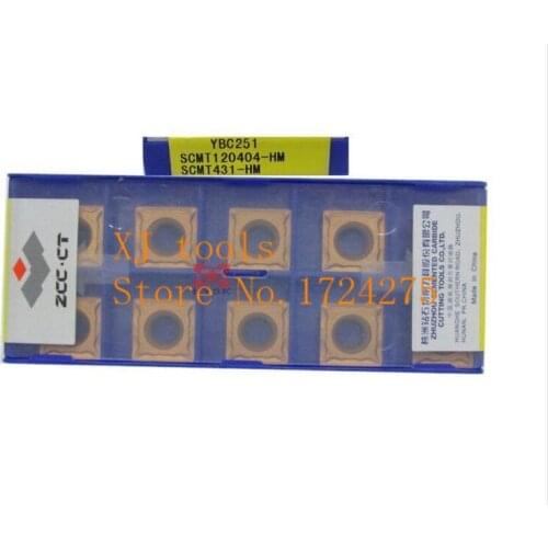Free Shipping SCMT120404 HM YBC251 (10pcs/lot) Cemented Carbide Cutting tools turning insert SCMT120404