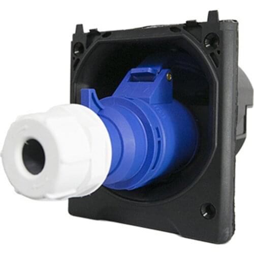 Caravan Camper RV External Power Plug & Socket 220V 16A 3Pin Flush