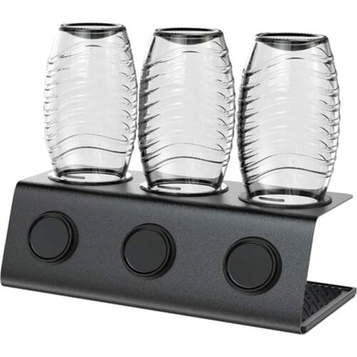 3 Holes Stainless Steel Paint Sink Drain Rack Metal Wine Bottle Cup Holder Drainer for Bottle Kitchen Organizer Drainer Rack