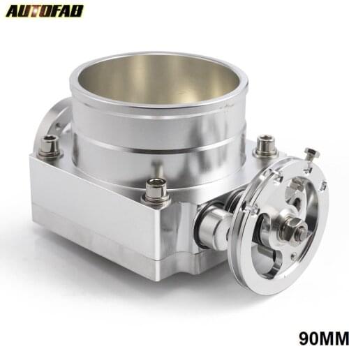 Universal Aluminum 90MM CNC Billet Intake Throttle Body Racing AF-TB90
