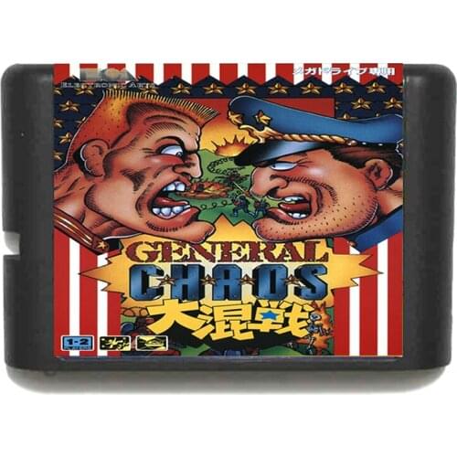 General Chaos for 16 bit Sega MD Game Card for Mega Drive for Genesis Video Game Console PAL USA JAP