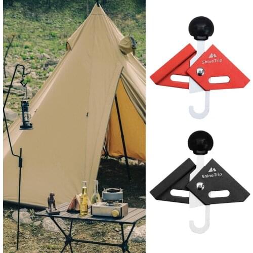 1 Set Metal Tent Thimble Adjustable Angle Sturdy Wear-resistant One-men Tent Support Thimble Ground Nail for Camping