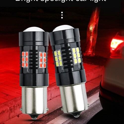 1pcs Canbus 1156 BA15S 1157 BAY15D T20 7443 3157 Car Led Bulb Front Rear Turn Signal DRL Brake Lamp Auto 12V White Red Amber
