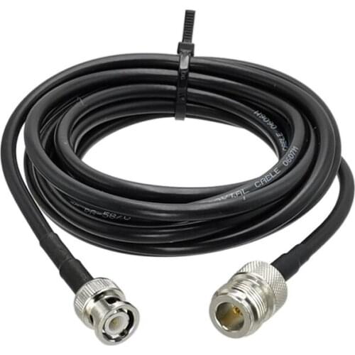 1Pcs RG58 BNC Male plug to N Female Jack Straight Connector RF Coaxial Jumper Pigtail Cable 6inch~30M