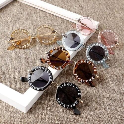 100pcs, Infant Kids Baby Girls Boys Fashion Sunglasses Letter Solid Sun Glasses 12 Colors Outdoor Beach protection Accessories