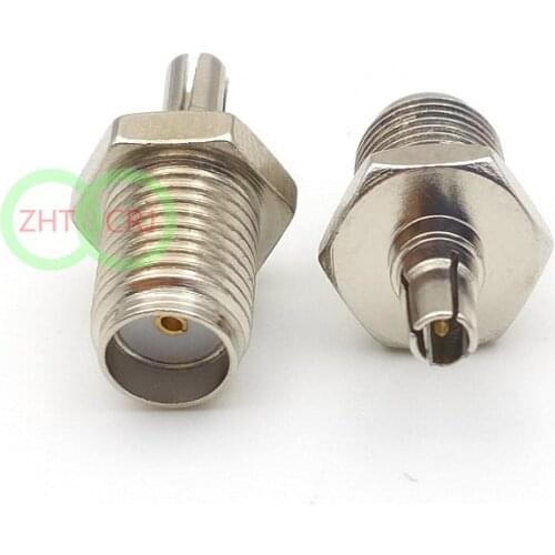 100pcs COPPER SMA Jack to CRC9 Plug ST Adapter Connectors