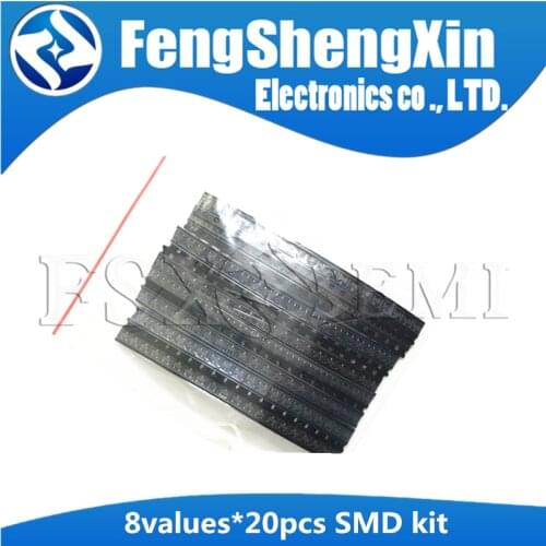 8values X20pcs=160pcs SMD MOS field effect tube kIT SI2300 SI2302 SI2303 SI2305 SI2306 AO3407 AO3401 2N7002 SOT-23