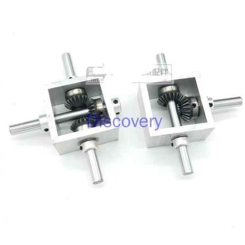90 Degree Bevel Gear Right Angle Commutator Small Gearbox 1:1 Angle Device Mechanical Transmission Module Shaft Diameter 10mm