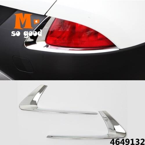 ABS Chrome For Renault Kadjar Car Rear Fog Lights Covers decoration lamp frame trim Car styling accessories 2015 2016 2017 2018