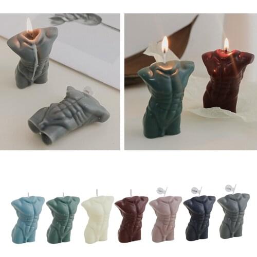Artistic Male Body Aromatherapy Candles Scented Weeding Candle Party Desktop Creative Ornaments Decor Video Photo Props