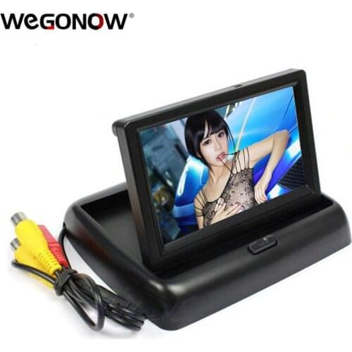 Skyshadow 4.3" 4.3 inch TFT LCD display monitor car DVD players LCD monitor Color Car Rearview Monitor for Car Reverse camera