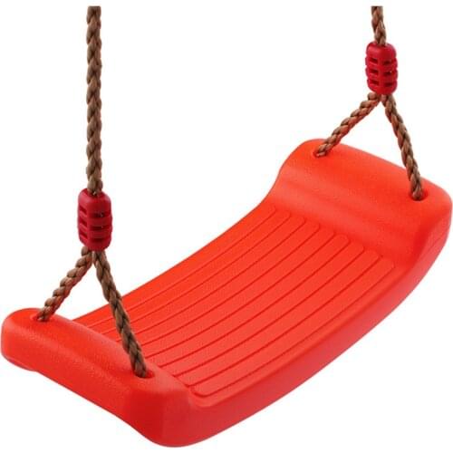 Kids Swing Outdoor Rope Hanging Bending Board Swing Chair Children Plastic Amusement Indoor Equipment