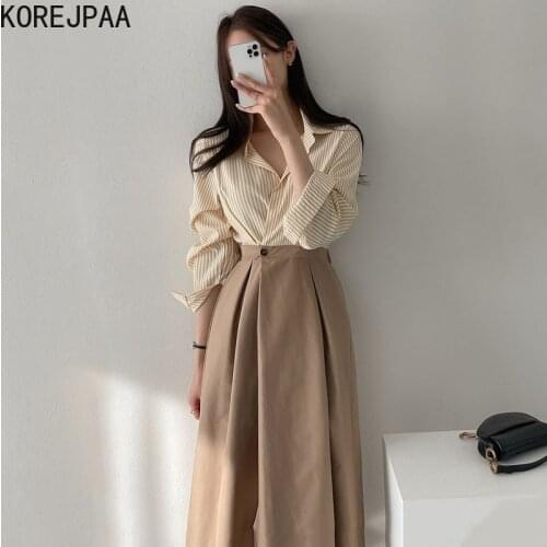 Korejpaa Fashionable Shirt Dresses