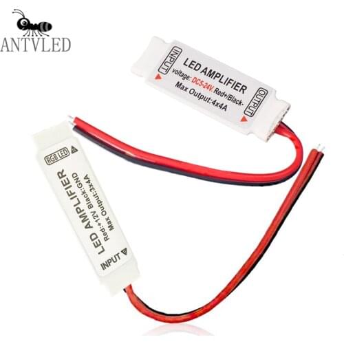 Mini RGB RGBW Led Amplifier Controller Common Anode 3CH/4CH Repeater For SMD 5050/2835/3528/5730/5630/3014 Led Strip Lights