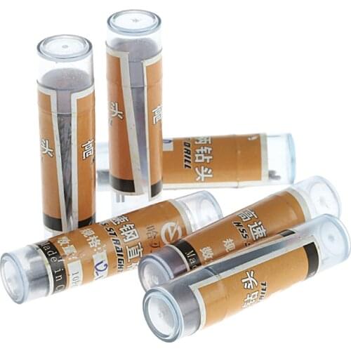 60 PCS 0.5-1.0mm Micro HSS Steel Twist Drill Bit Set Tool Shank