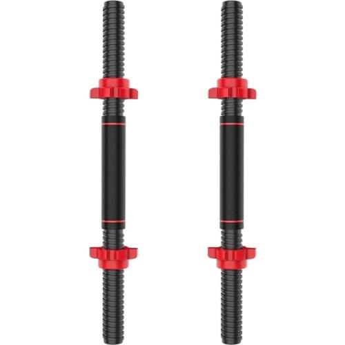 NEW-18 Inch Adjustable Dumbbell Bars, Non-Slip Dumbbell Handles, Threaded Dumbbell Handles with Safety Locks