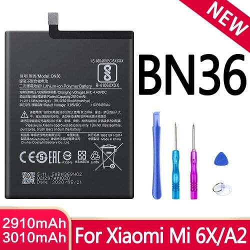 Аккумуляторы для телефонов Xiaomi Mi 6X SIYAA China At AliExpress