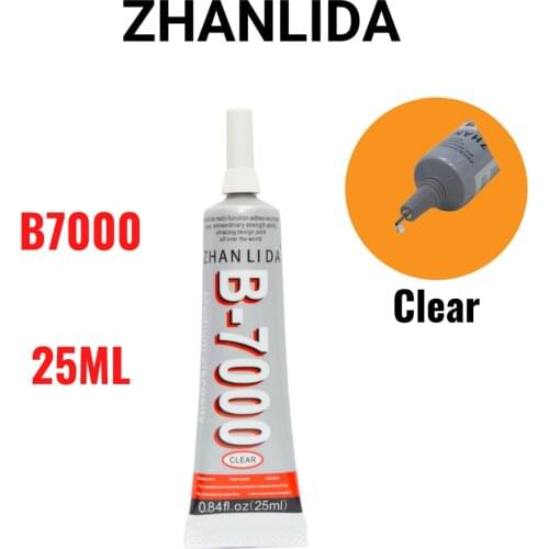 Zhanlida B7000 25ML Clear Contact Phone Frame Repair Adhesive Multipurpose DIY Resin Jewelry Glue With Precision Applicator Tip