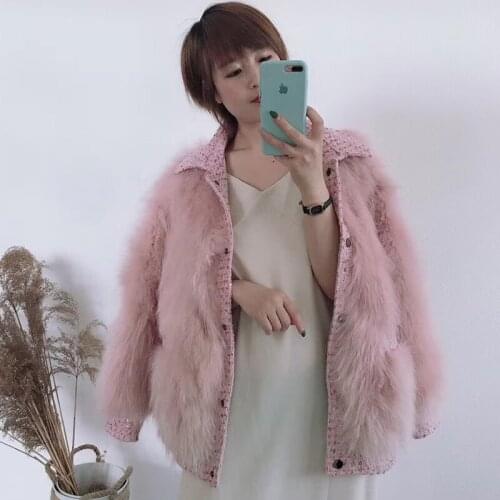 Stylish real fox fur jacket women autumn winter fashion warm coat 2020 new popular overcoat