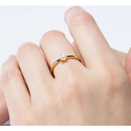 Women Jewelry Engagement Wedding Rings Fashion Gold Color Natural Stone Crystal Ring For Women Wedding Engagement Gifts