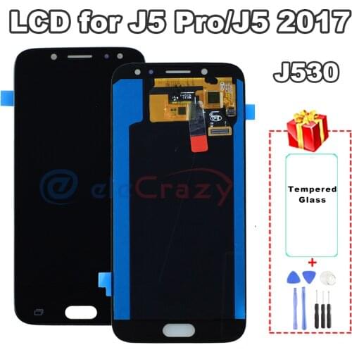 100% tested AMOLED Samsung Galaxy J5 2017 J5 Pro 2017 LCD J530 J530M J530F display with touch screen assembly Replacement AAA