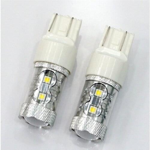 2Pcs 60W 7443 W21/5W Dual Filaments CREE Chip LED BULBS WHITE REVERSE LIGHT CANBUS ERROR FREE For Car Van Lorry Truck Motorcycle